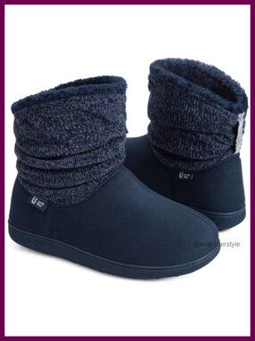 Fuzzy Memory Foam Slipper Boots Warm Winter House Shoes